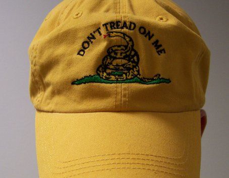 Dont Tread on Me Hat  Yellow (Alex Jones Infowars)  