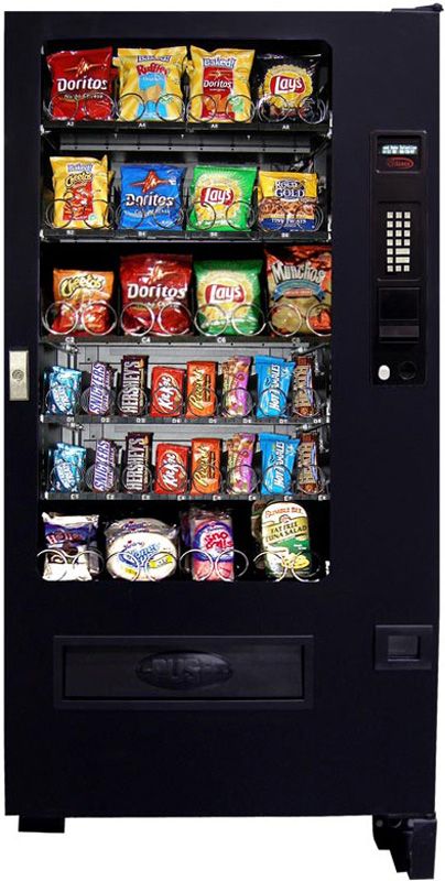 Snack Chip & Candy Vending Machine, Seaga 32 Select Vendor + Bill 