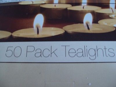 100 TEALIGHTS CANDLES IN METAL CUP WHITE UNSCENTED .32 OZ EACH TEA 