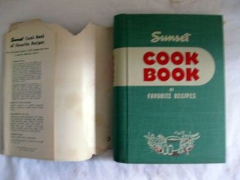 RARE Vintage Cook Book Sunset 1949 Cookbook Spiral dj  