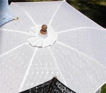 VICTORIAN ERA PARASOL WHITE   NEW  