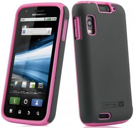 NEW PINK NAZTECH VERTEX SKIN CASE FOR MOTOROLA ATRIX 4G  