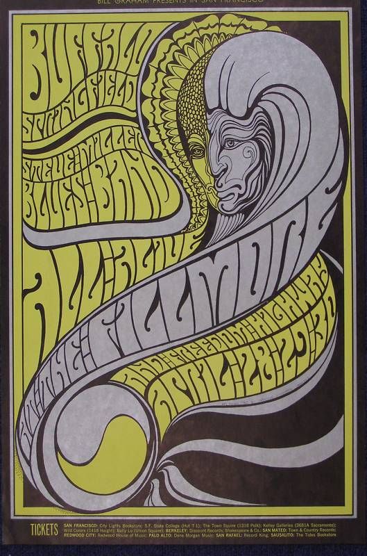 BG 61 Fillmore Poster Buffalo Springfield, Steve Miller  