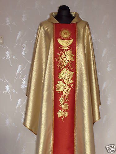 CHASUBLE,CASULA,VESTMENT,CASEL,CASULLA KASEL MESSGEWAND  