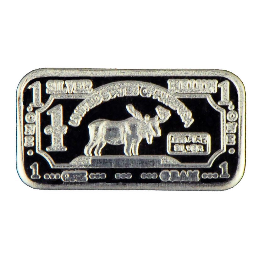   SILVER BULLION MOOSE BAR .999 FINE   AMAGI METALS   PURE SILVER  