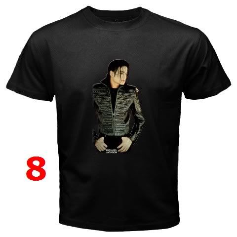 MICHAEL JACKSON BLACK T SHIRT  