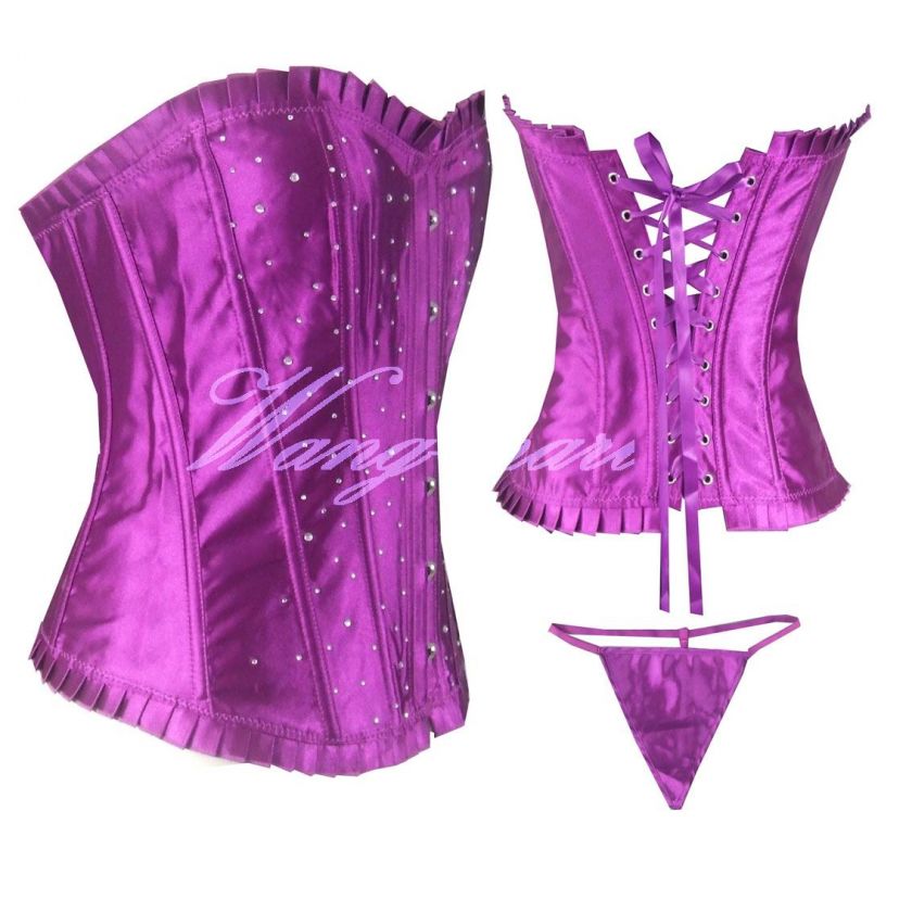 Colours/ SexyCorset Bustier &G string Size S 6XL/C18  