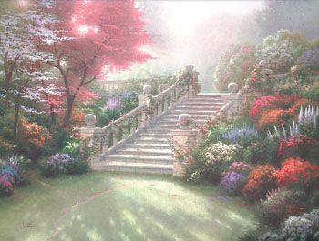 Thomas Kinkade STAIRWAY TO PARADISE Renaissance 25.5X34  