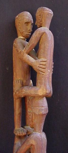 ASMAT POST (ANCESTOR CARVING) ASMAT PEOPLE IRIAN JAYA  