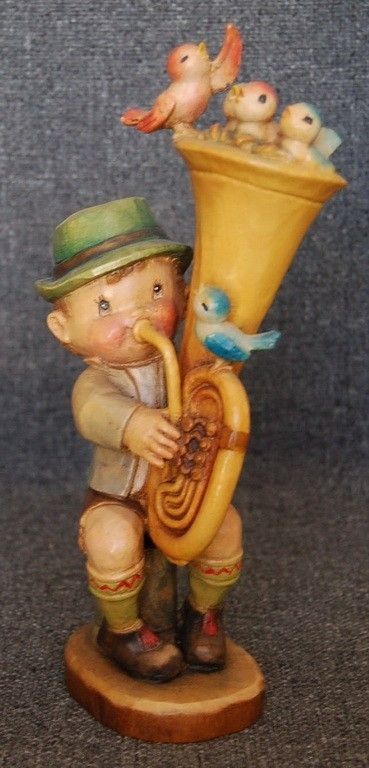 RARE 1974 ONLY ANRI FERRANDIZ 10 HAND CARVED OOMPAPAH FIGURE  