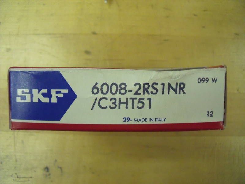 NEW SKF 6008 2RS1NR/C3HT51 Single Row Ball Bearing  