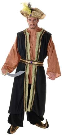 Mens Medium Deluxe Arabian Sultan Costume   Arabian Cos  