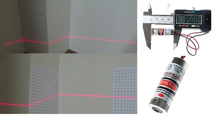 DIY Powerful Strong Astronomy Grade Straight line Red Laser Head 