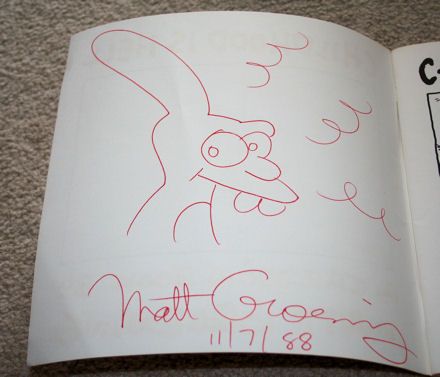 CHILDHOOD IS HELL signed Matt Groening Simpsons 1ST ED 9780679720553 