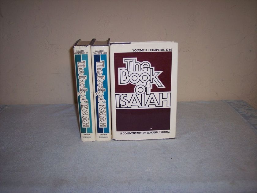EDWARD J YOUNG   Commentary on ISAIAH / 3 Vol SET HBDJs 9780802805959 