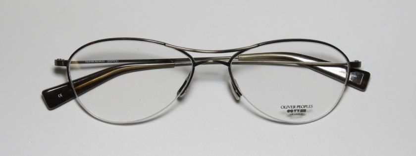 NEW OLIVER PEOPLES ASHER 53 16 140 KHAKI MINI AVIATOR EYEGLASSES 