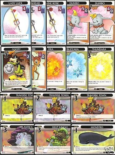 Kingdom Hearts TCG Collection 25 Card Lot Riku, Sora  