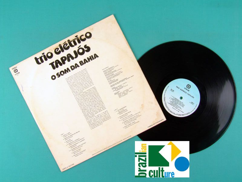 LP TRIO ELETRICO TAPAJOS O SOM DA BAHIA 75 FREVO BRAZIL  