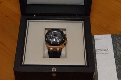 AUDEMARS PIGUET ROYAL OAK OFFSHORE CHRONOGRAPH ROSE GOLD WATCH  