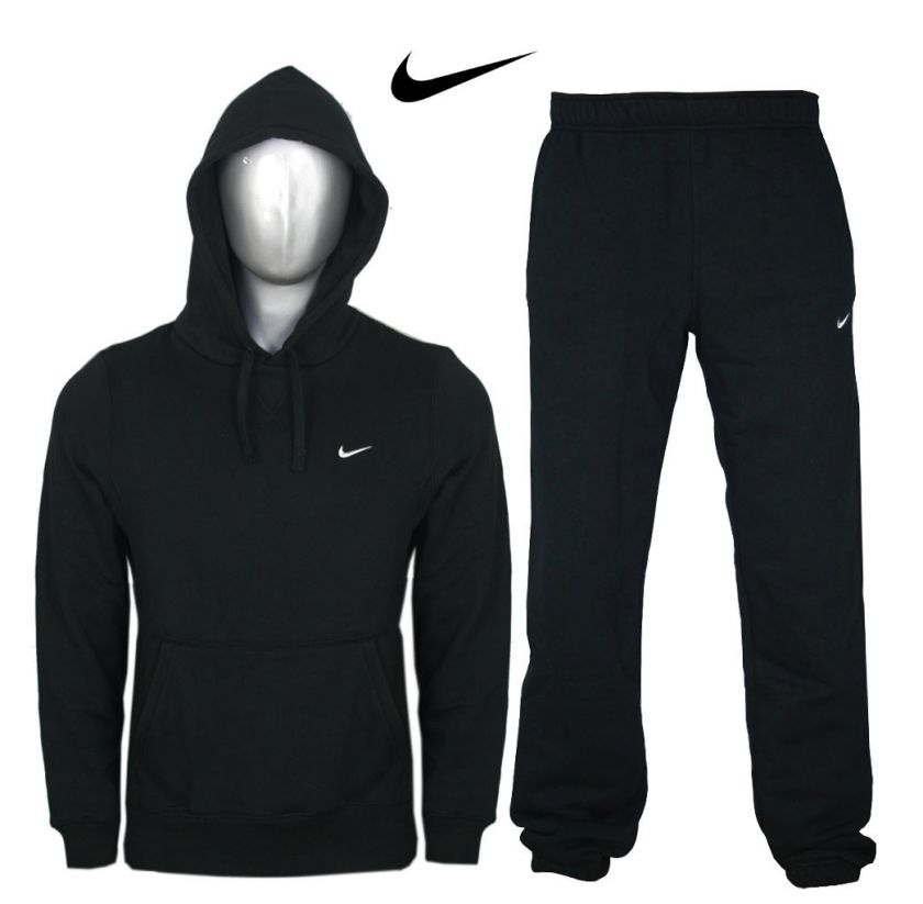 NEW MENS NIKE FLEECE TRACKSUIT overhead HOODY JOG JOGGING SUIT SIZE S 