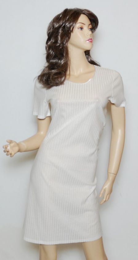 NWT HANRO of Switzerland NIGHTTIE GOWN TOP ~WHITE *XS  