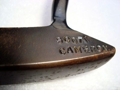 Scotty Cameron Handmade putter, hand stamped SCOTT CAMERON and 