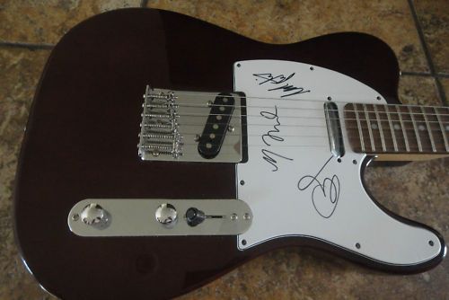   The People Band Signed Autographed Guitar x3 Torches Proof  