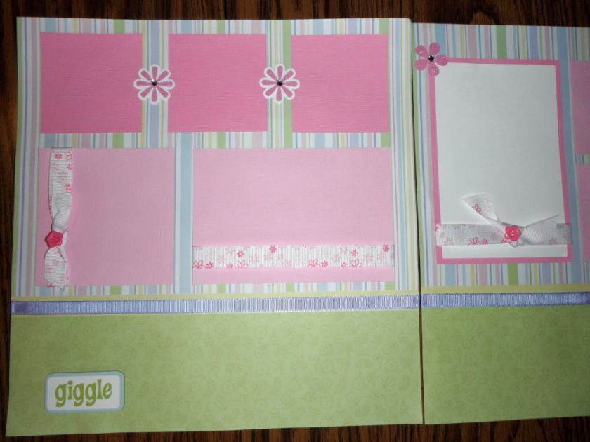 24 Pages Premade Scrapbook Album Precious Baby Girl 12x12 CUTE  