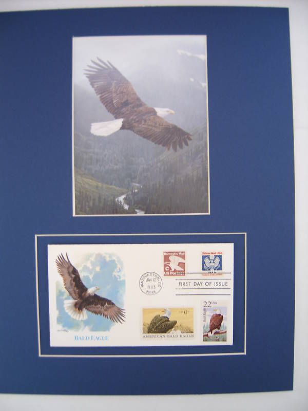 BALD EAGLE Terry Isaac Print Bald EAGLE Cover 4 Stamps  