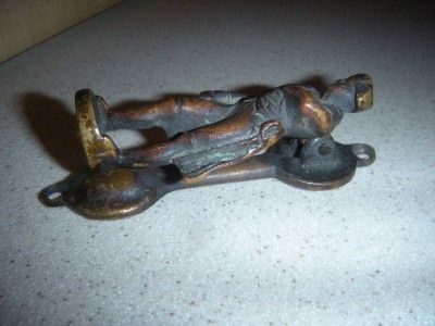 RARE ANTIQUE BRONZE GEORGE WASHINGTON DRAWER DOOR PULL  