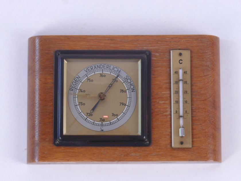 OLD LUFFT BAROMETER THERMOMETER ART DECO BAUHAUS ERA  