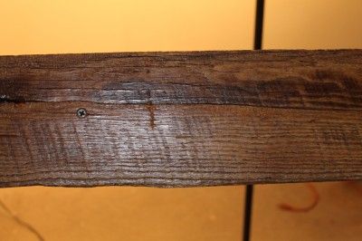 289 Barn beam rustic log shelf, 1800s Fir & Ash, 94 long live edge 