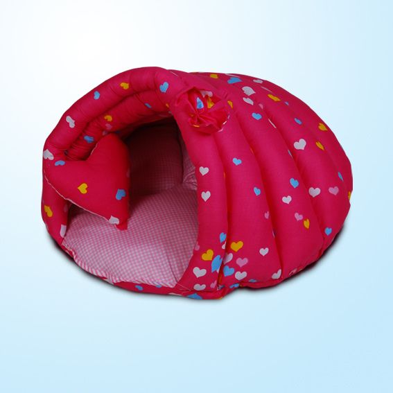 100% Cotton Handmade Cozy Cave Dog Cat Pet Bed House  