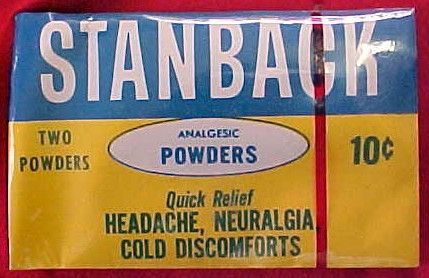 Vintage Headache Powders Packet Stanback  