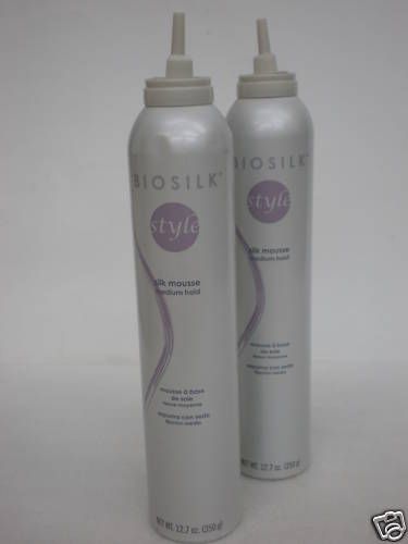 BIOSILK SILK MOUSSE MEDIUM HOLD 12.7 OZ 2 PCS  