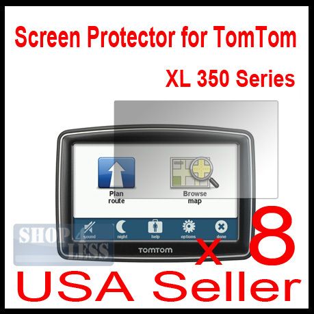 8x Ultra Clear SCREEN PROTECTOR COVER For TomTom XL 350  