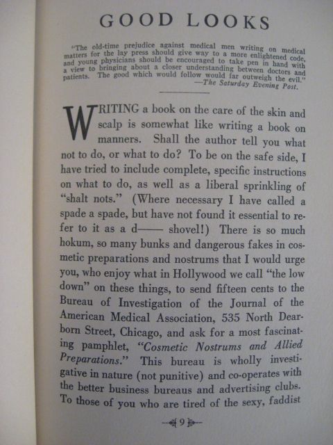 1926 IRWIN SUTTON GOOD LOOKS PROPER CARE OF SKIN & HAIR  