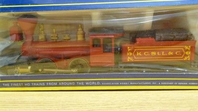 AHM HO Scale 2 4 0 Bowker Locomotive K.C. ST. L & C  