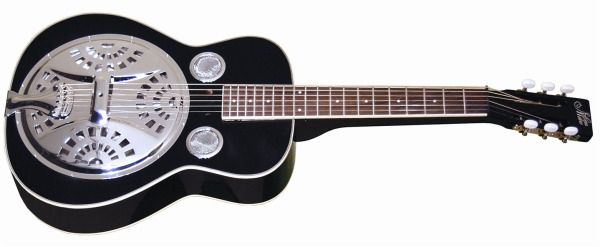 NEW MORGAN MONROE BLACK SQUARE NECK RESONATOR DOBRO GUITAR  