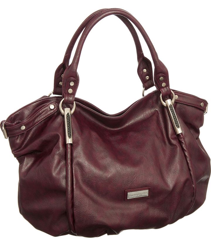 Burgundy Oversized/Large/Very Big Alicia Slouchy Hobo Designer 