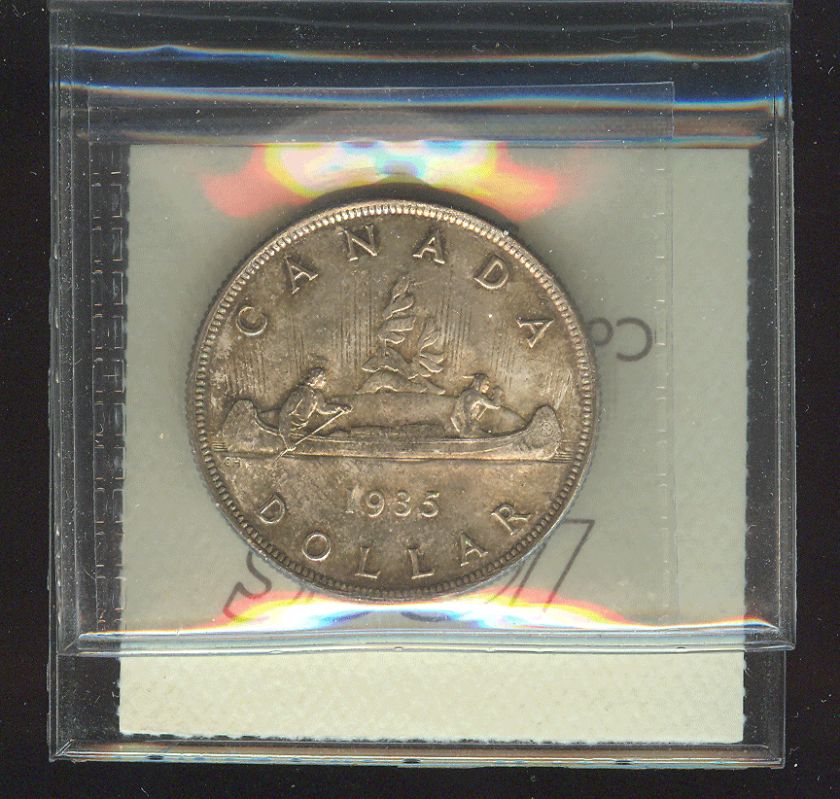 1935 Canada Silver Dollar ICCS MS65 CF52  