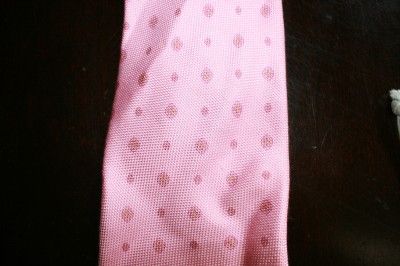 NEW BRIONI HANDMADE SILK TIE PINK PRINT ITALY NECKTIE  