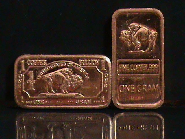 GRAM COPPER BULLION BUFFALO .999 FINE PRICE GOING UP  