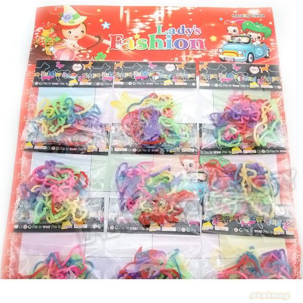 70 Bandz Glow Silly Rubber Bands  120333  