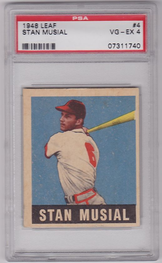 1948 Leaf Stan Musial RC #4 PSA 4   St Louis Cardinals  