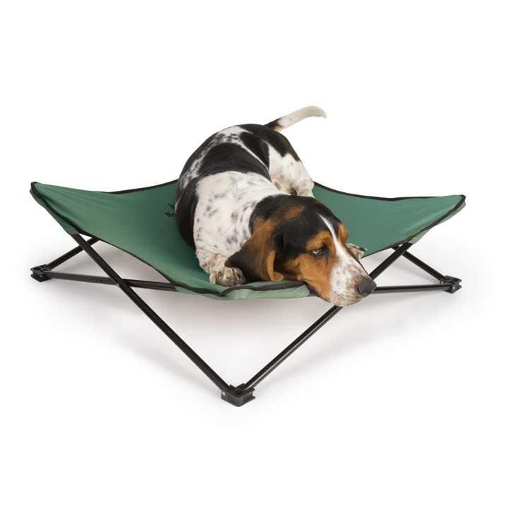 BREEZY BUNK MEDIUM DOG BED COOL BED HUNTER GREEN 655199016136 