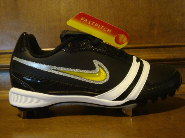 New Womens NIKE DIAMOND SLASHER Black Metal Cleats  