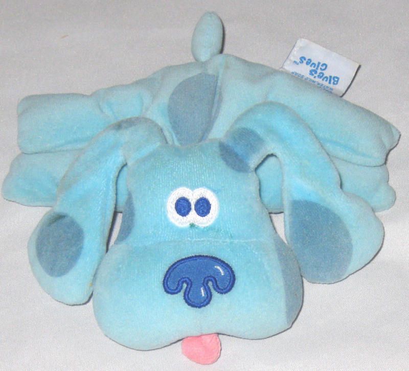 Plush 6 1/2 Blues Clues Magnetic Feet Dog  