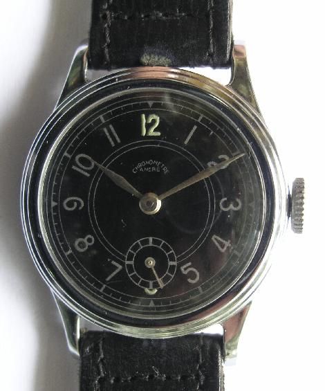 CHRONOMETRE ANCRE MENS WRIST WATCH SWISS 1930s  