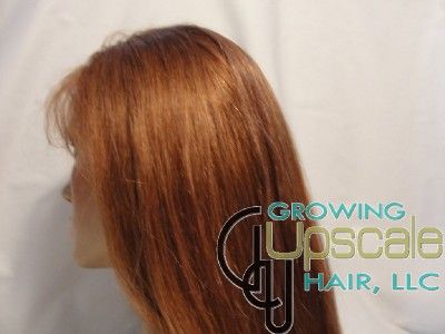 MEDIUM Auburn COLOR full lace wig 16 INCHES straight  